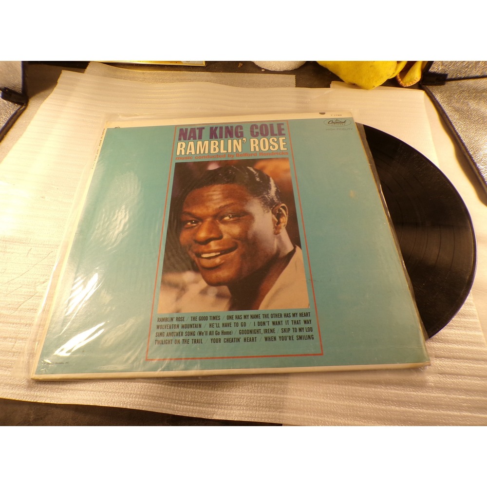 Nat King Cole Ramblin Rose Vinyl LP 1962 Capitol Records T 1793 Mono Jazz Pop
